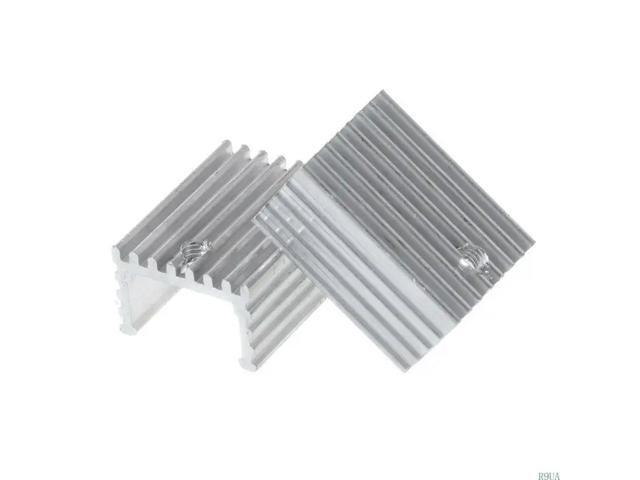 10PCS TO-220 Computer Cooling Radiator Aluminum Sheet Heatsink Transistor