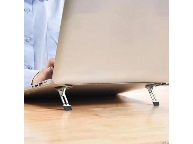 Aluminum Portable Foldable Laptop Support Stand Invisible Cooling Risers