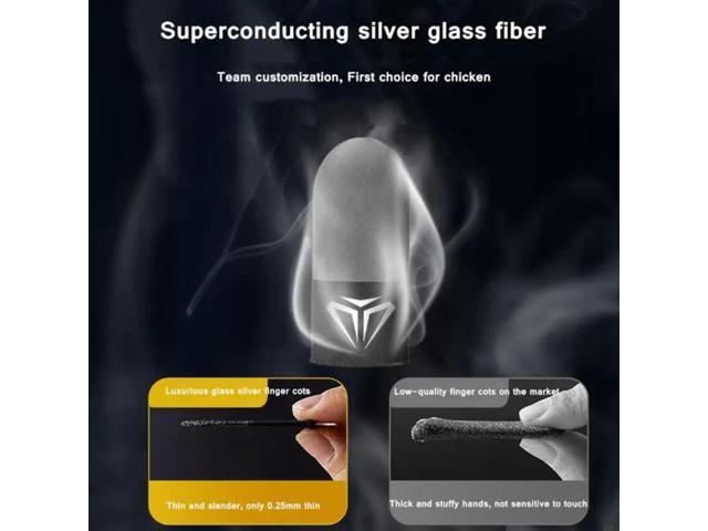 2Pair Gaming Finger Sleeve Game Controller Finger Cover Sweat Proof Gaming Finger Gloves Non-Scratch Sleeve Game Access