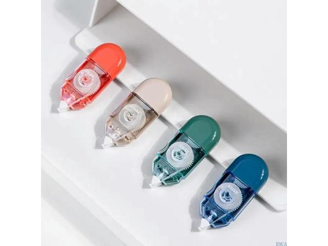 4Pcs Correction Tape Roller 6mx5mm for Note Taking Refille White out Correction Tapes Total 24m for School and Office