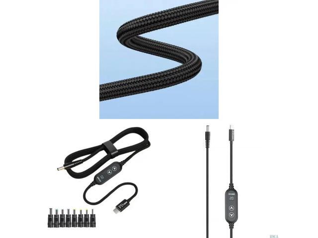 USB C Power Cord 100W Highest Efficiency Variable Power Supply Type C to DC5.5mm