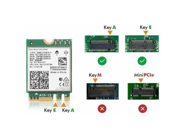 6E Wireless Card AX210NGW Bluetooth 5.3 Tri-Band Network Adapter for