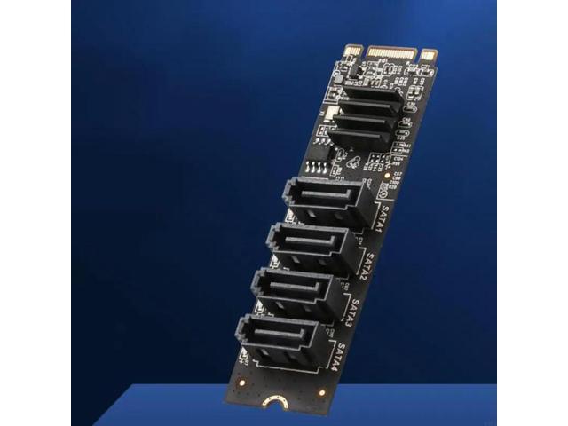 Efficient M.2 To 4 Port SATA3.0 Port Expension adapter Card Enhances Data Management for Multiple Environment
