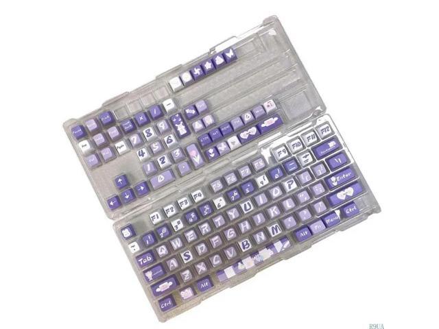 PBT MDA Profile Keycap 126Keys Hydrangea Keycap for Customs Keyboards