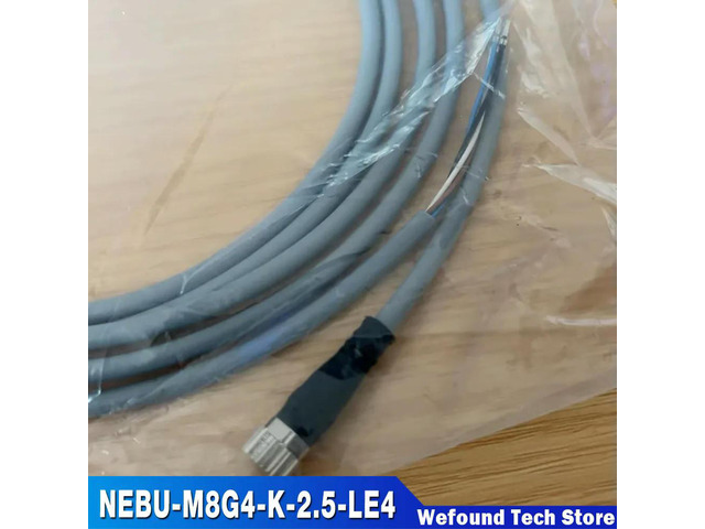 Power cord NEBU-M8G4-K-2.5-LE4 541342 M8 straight head 4-core