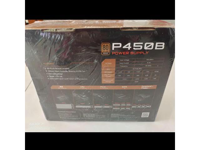 P450B 450W For Active PFC ATX 12V 60-50Hz Power Supply Works ly Fast Ship