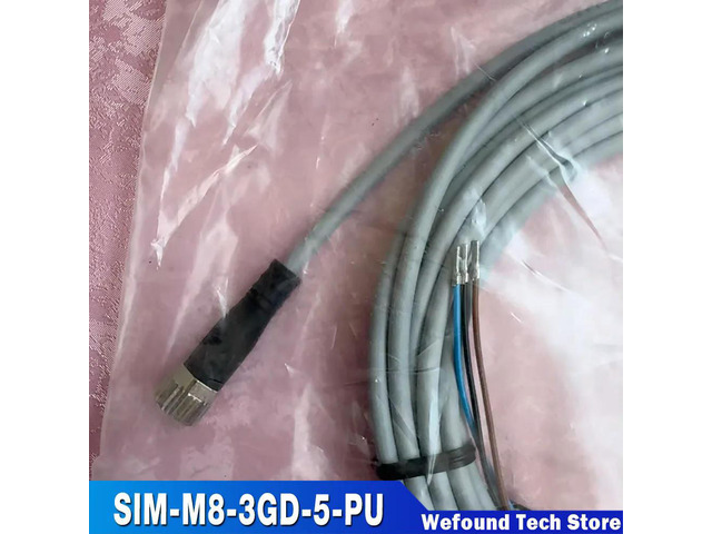 Power cord SIM-M8-3GD-5-PU 159421 M8 straight head 3-core