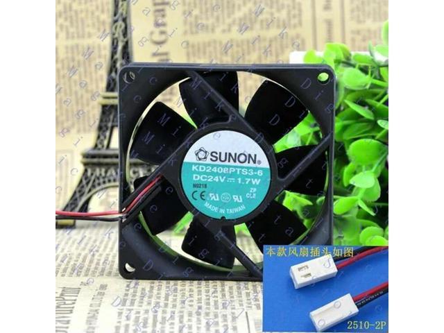 FOR KD2408PTS3-6 8025 80mm 80*80*25 Mm DC 24V 1.7W Axial Radiator Cooling Fan