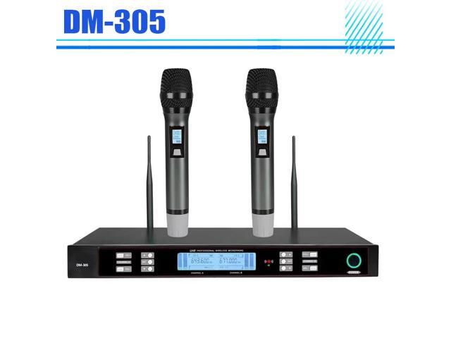 DM-305 Wireless Microphone 1-To-2 Wireless U-band FM Microphone