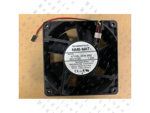 1PC For 120*38MM 1.20A IP55 Waterproof Inverter fan 4715SL-05W-B60 DC 24V