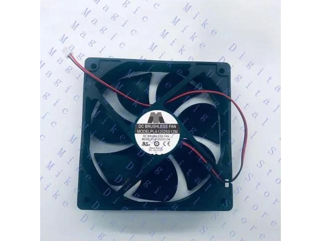 1PC 2-Wire Silent Cooling Fan PLA12025S12M 12025 DC12V 0.13A 12CM