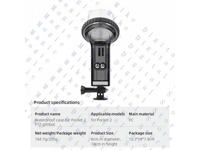 For Pocket2 Waterproof Case Supports Water Resistance at Depths of up to 60m