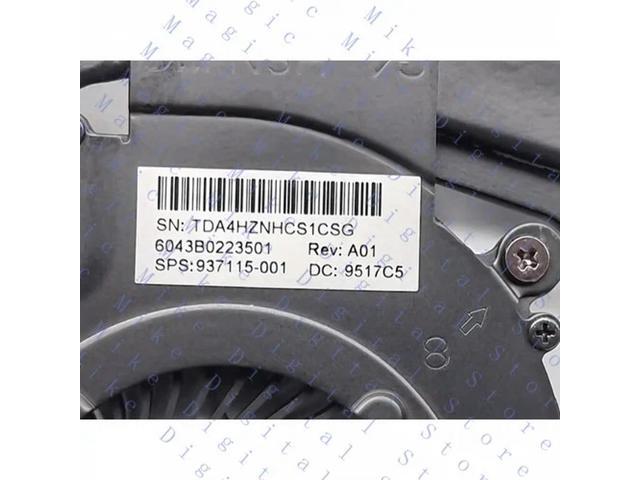 For Zbook 14U G4 840 848 G3 G4 CPU Cooling Fan Heatsink HSN-I11C 937115-001