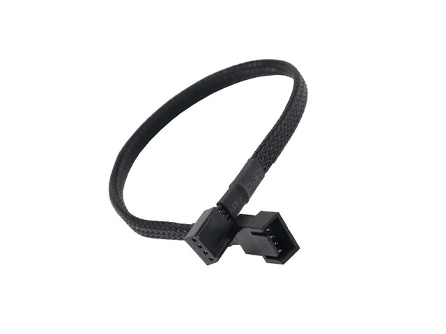 30cm 4 Pin Fan Extension Cord Computer Cooling System Motherboard PC Case CPU Fan Extension Cable Black