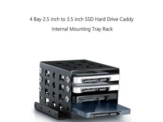 4 Bay 2.5 inch to 3.5 inch SSD Hard Drive Enclosure Chassis Internal Mounting Adapter Bracket For PC Computer Tray Holder