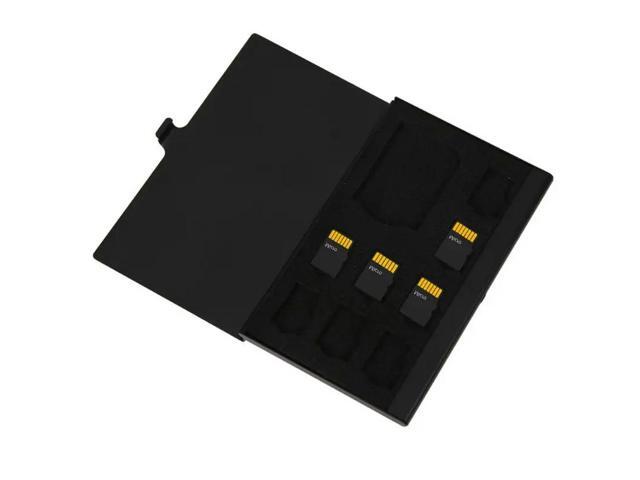 ALLOYSEED Aluminum Alloy Monolayer Hard Shell Memory Card Case SD/Micro SD/TF Card Box Protector Holder Protective Cover