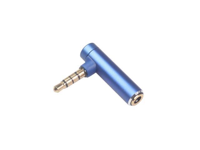 3.5mm Male To Female Audio Cable Converter Adapter L-shape Stereo Earphone Microphone Jack Cable Connector for Tablet Phone PC