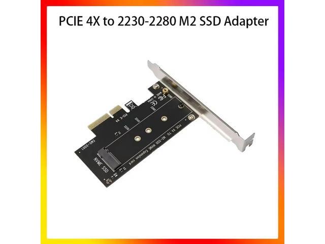 NVME SSD M2 PCIE 1x Adapter PCIE to M2 Adapter M.2 NVME SSD to PCI Express X4 Card Riser Adapter M Key for 2230-2280 M2 SSD