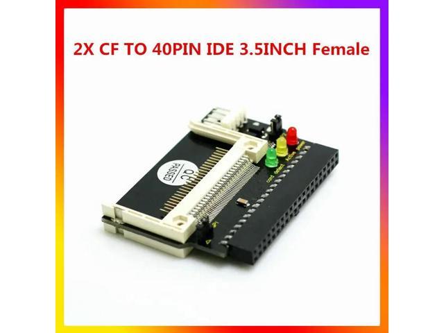 Black Double Sided CF Card to 3.5 Female 40 pin cf to IDE Adapter Converter Card Standard IDE True-IDE Mode for PC Hard Disk