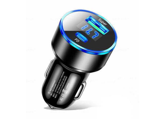 20WUSB Car Charger USB Type C Auto Cigarette Lighter Adapter Mobile Phone Fast Charging Charger For 14 13 Pro Max