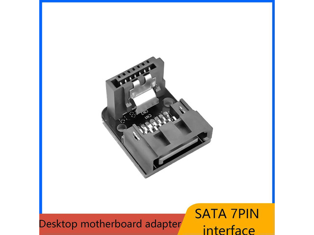 Desktop Motherboard Adapter 90 Degree Steering Elbow Adapter SATA 7PIN Interface Connector DIY Computer Accessory PH18 Forward
