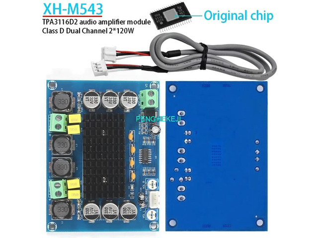 XH-M543 high-power digital power amplifier board TPA3116D2 audio amplifier module class d dual channel 2*120W
