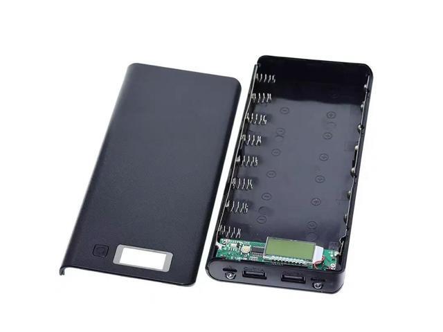 1PCS No soldering 8 cells box rechargeable case TYPE-C digital display mobile power box kit DIY