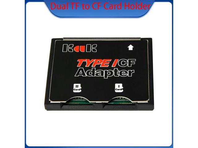 1PC Dual TF to CF Micro SD to CF Card Case Supports SD XC TF to CF High-Speed Camera CF Adapter Card For Camera Card Holder