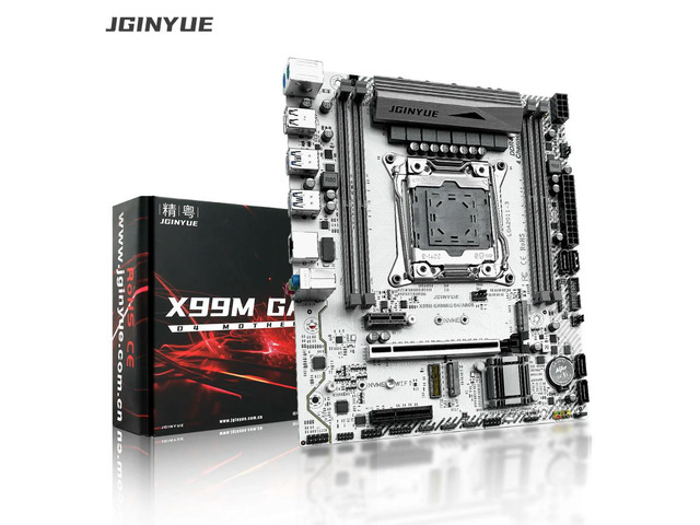 JGINYUE X99 Motherboard LGA 2011-3 Support Xeon E5 V3 V4 CPU and DDR4 RAM Memory M.2 NVME SATA X99M GAMING D4/ARGB