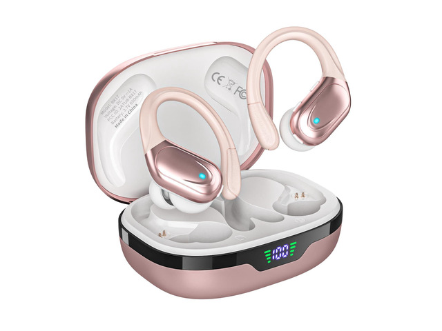 Wireless Earbuds, Sports Bluetooth Headphones, LED Power Display Ear Buds with 80Hrs Playtime, Noise Canceling Headset, IPX7 Waterproof Earphones...