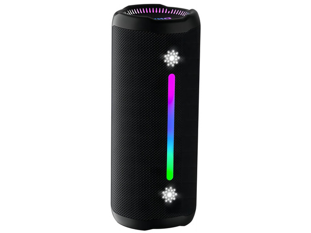 Portable Bluetooth Speaker Wireless, 35W Loud, IPX7 Waterproof, Black 24-Hour Playtime, USB-C Lossless Audio, Active Bass, Bluetooth 5.3, LED...