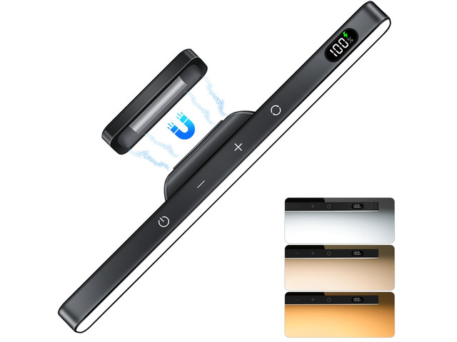 5W Dimmable Mirror Lights,3 Colors Adjustable Makeup Light with 120 LED,2500mAh Rechargeable Under Cabinet Led,Stick on Touch Light,Magnetic Wall...