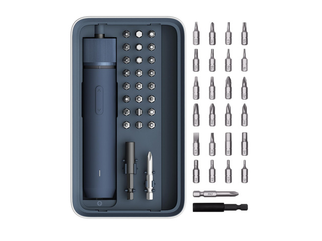 25-Piece Upgraded Electric Screwdriver Kit, Cordless Screwdriver 1/4'' Hex, Magnetic Lid, 1500mAh Rechargeable, LED Light, Ideal for Furniture...