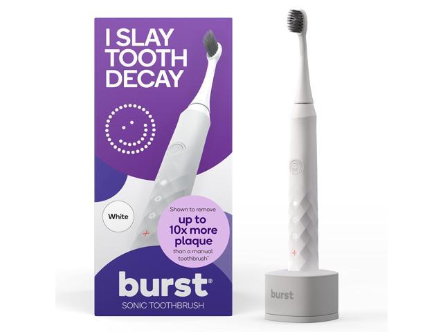 Original Sonic Electric Toothbrush for Adults (White) Rechargeable Electric Sonic Toothbrush Soft Bristle Deep Clean Stain & Plaque Removal 3.
