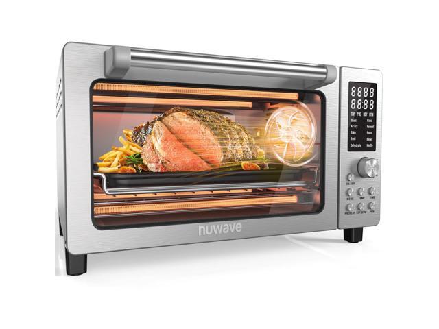 Nuwave Bravo Pro Smart 21QT Toaster Oven Air Fryer Combo, Convection Oven Countertop, 10 functions all in 1, with even & quick crisp technology,...