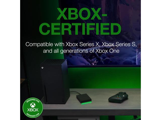 Seagate - Game Drive for Xbox 5TB External USB 3.2 Gen 1 Portable Hard Drive Xbox Certified with Green LED Bar - Black - image 12