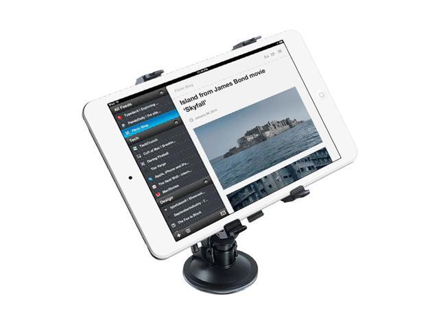 iBasics Tablet PC Holder 360° Rotating Suction Cup Mount, Adjustable Flexible Stand for Car, Home, Desk, Windshield, Universal Fit for 411' Tablets...