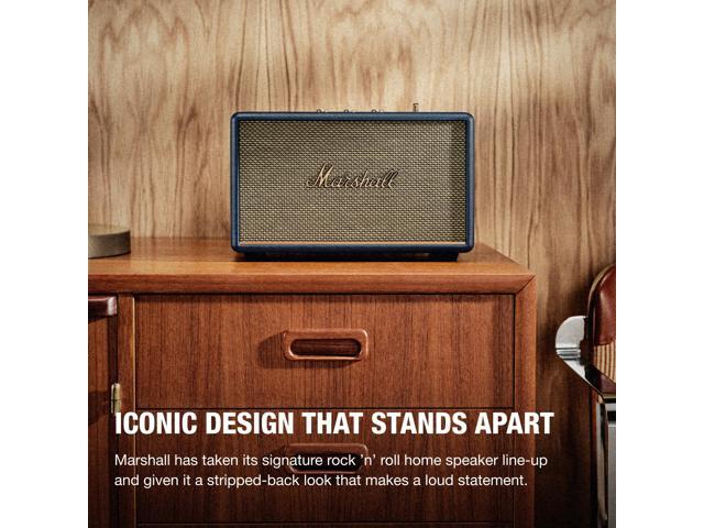 Marshall - Acton III Bluetooth Home Speaker with Bass / Treble / Volume Controls and 3.5 mm Auxiliary Input - Midnight Blue - image 3
