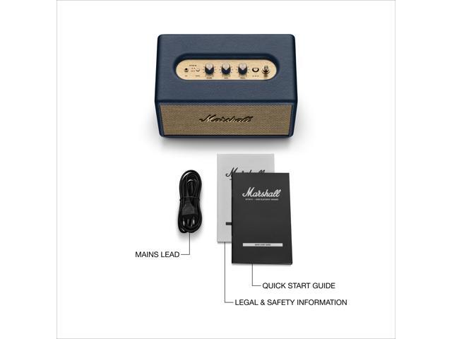 Marshall - Acton III Bluetooth Home Speaker with Bass / Treble / Volume Controls and 3.5 mm Auxiliary Input - Midnight Blue - image 6