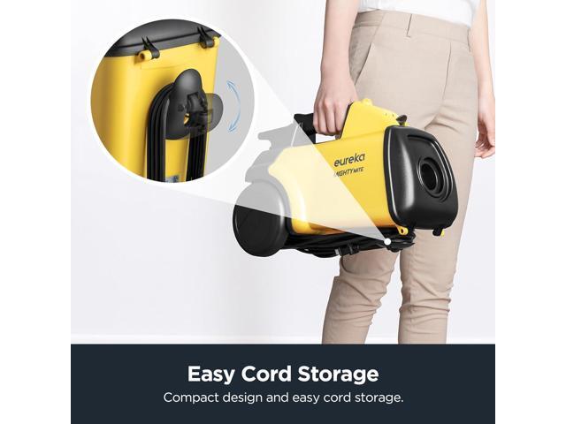 Eureka 3670M Canister Cleaner, Lightweight Powerful Vacuum for Carpets and Hard floors, w/ 5bags,Yellow