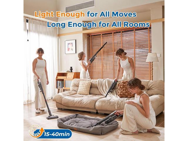 Cordless Vacuum Cleaner Ultra-Lightweight, Pet Vacuum Cleaners for Home with Powerful Suction, Stick Vacuum Cordless Rechargeable, Household Vacuum...