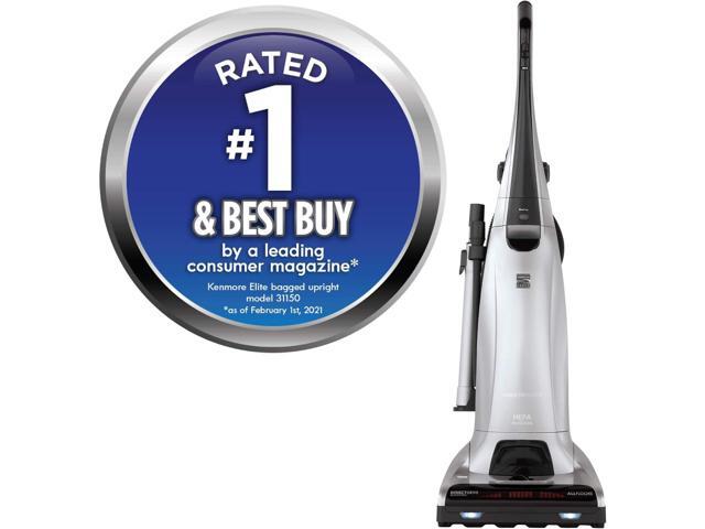 Kenmore Floor Care Elite Upright Bagged Vacuum, 26 pounds, Silver
