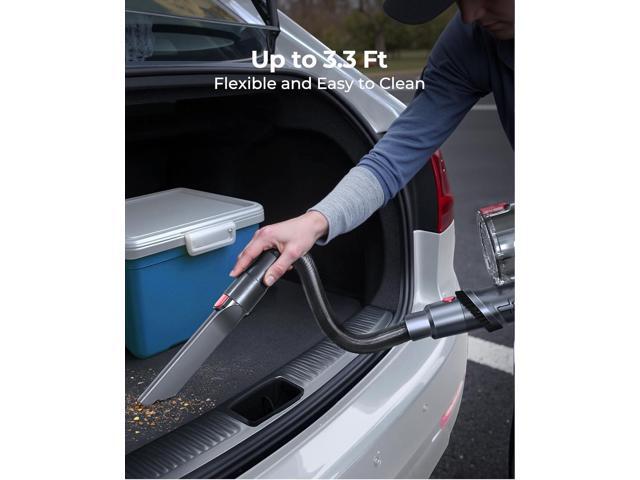 Cordless Vacuum Cleaner 580W/48Kpa, Stick Vacuum Cleaners 65 Mins Max Runtime with Charging Dock, Self-Standing Handheld Vacuum with Touch Display,...