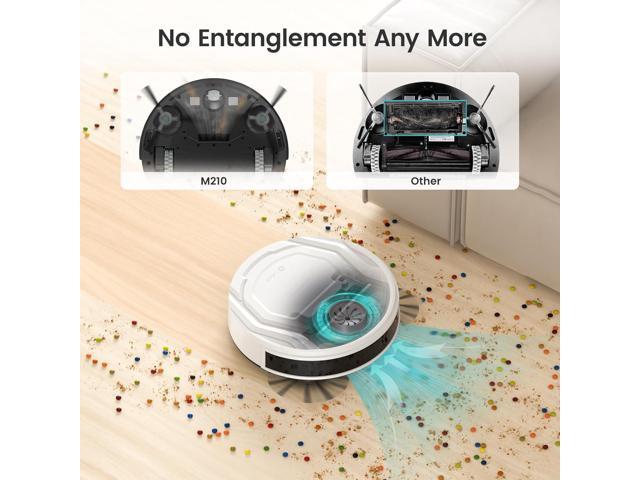 Lefant Robot Vacuum Cleaner, Strong Suction, 120 Mins Runtime, Slim, Low Noise, Automatic Self-Charging, Wi-Fi/App/Alexa Control, Ideal for Pet...