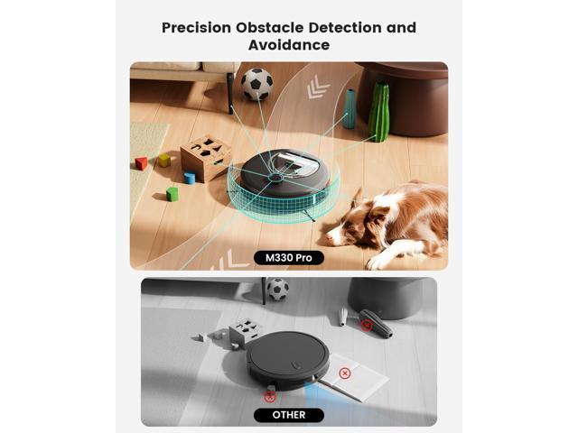 Lefant LiDAR Robot Vacuum and Mop, 450ml Visible Dustbin, Upgraded 190° PSD Obstacle Avoidance, Customized Cleaning, Multi-Floor Mapping, 150 Mins...