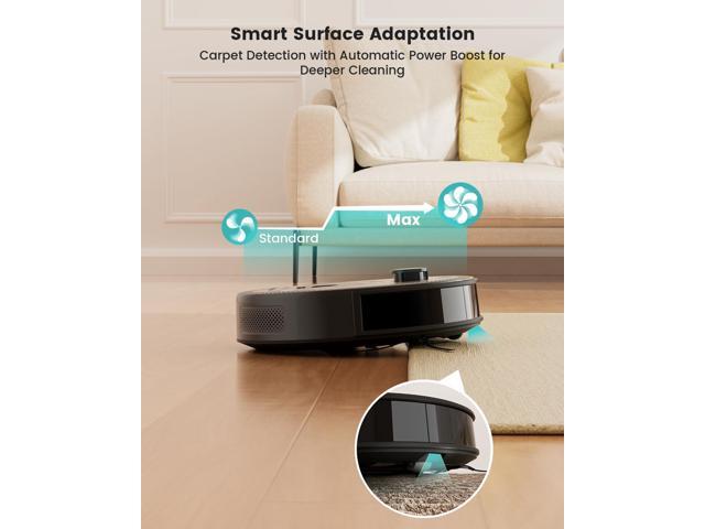 Lefant LiDAR Robot Vacuum and Mop, 450ml Visible Dustbin, Upgraded 190° PSD Obstacle Avoidance, Customized Cleaning, Multi-Floor Mapping, 150 Mins...
