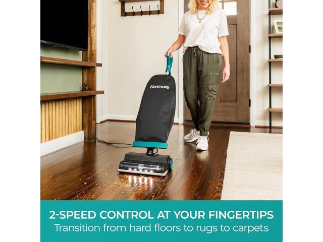 Kenmore BU1001 B200 Series Commercial Vacuum Cleaner Lightweight 14L Capacity Bagged Upright Vac with LED Headlight and 2-Speed Setting Powerful...