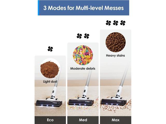 Tineco A20 Cordless Stick Vacuum Cleaner, Powerful Suction, 3 Modes for Multi-Level Messes, 1L Larger Dustbin, Ergonomic Dual-Handle Design,...