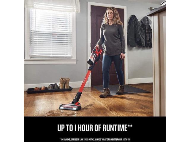 CRAFTSMAN V20 Cordless Stick Vacuum Kit, Removable Battery Included (CMCVS001D1)