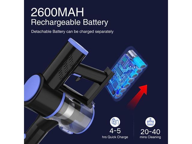 Cordless Vacuum Cleaner, 4-in-1 Vacuum Cleaners for Home, Handheld Vacuum Cleaner with 40 mins Runtime, Stick Vacuum for Apartment, Carpet, Black 1...
